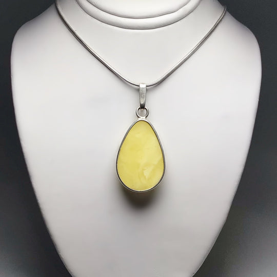 Butterscotch Amber Pendant - Rocks and Gems Canada