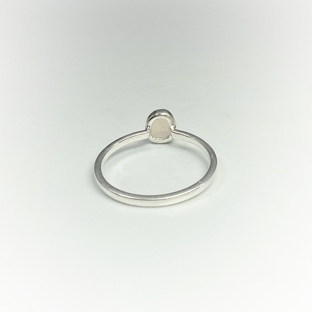 Faceted Ethiopian Fire Opal Ring - Rocks and Gems Canada