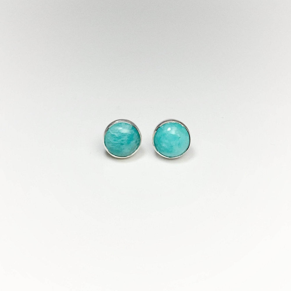 Amazonite Stud Earrings - Rocks and Gems Canada