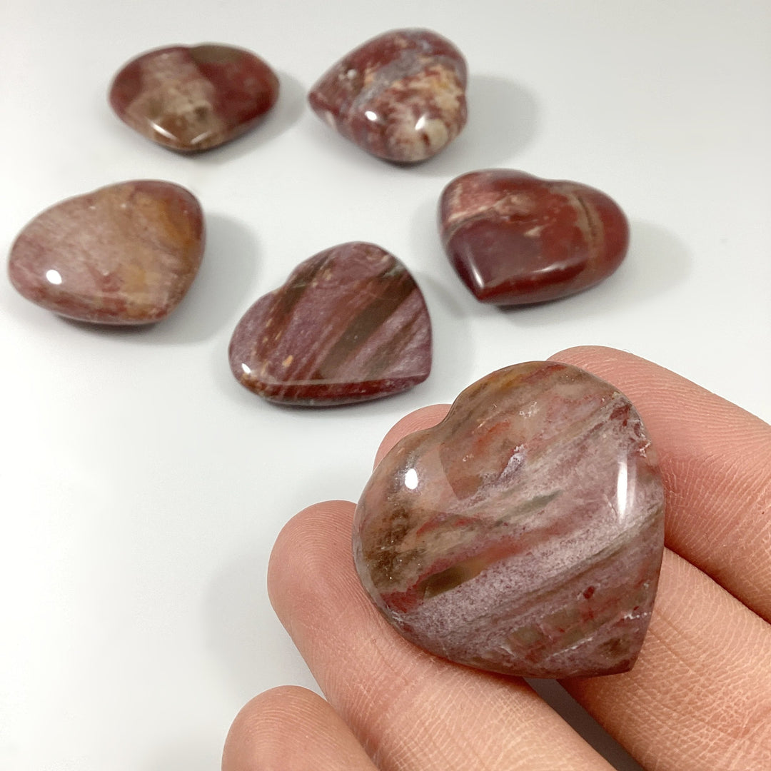 Petrified Wood Heart - Rocks and Gems Canada