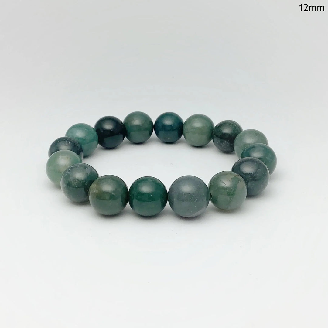 Moss Agate Beaded Bracelet - Rocks and Gems Canada