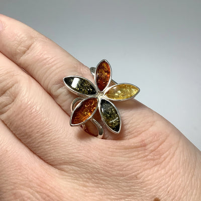 Mixed Amber Ring