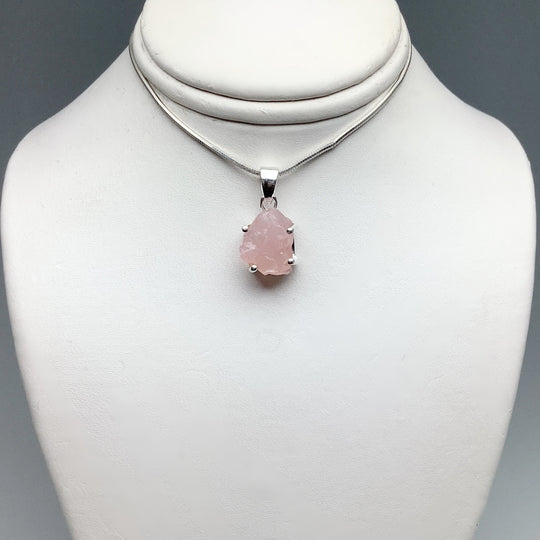 Raw Rose Quartz Pendant - Rocks and Gems Canada