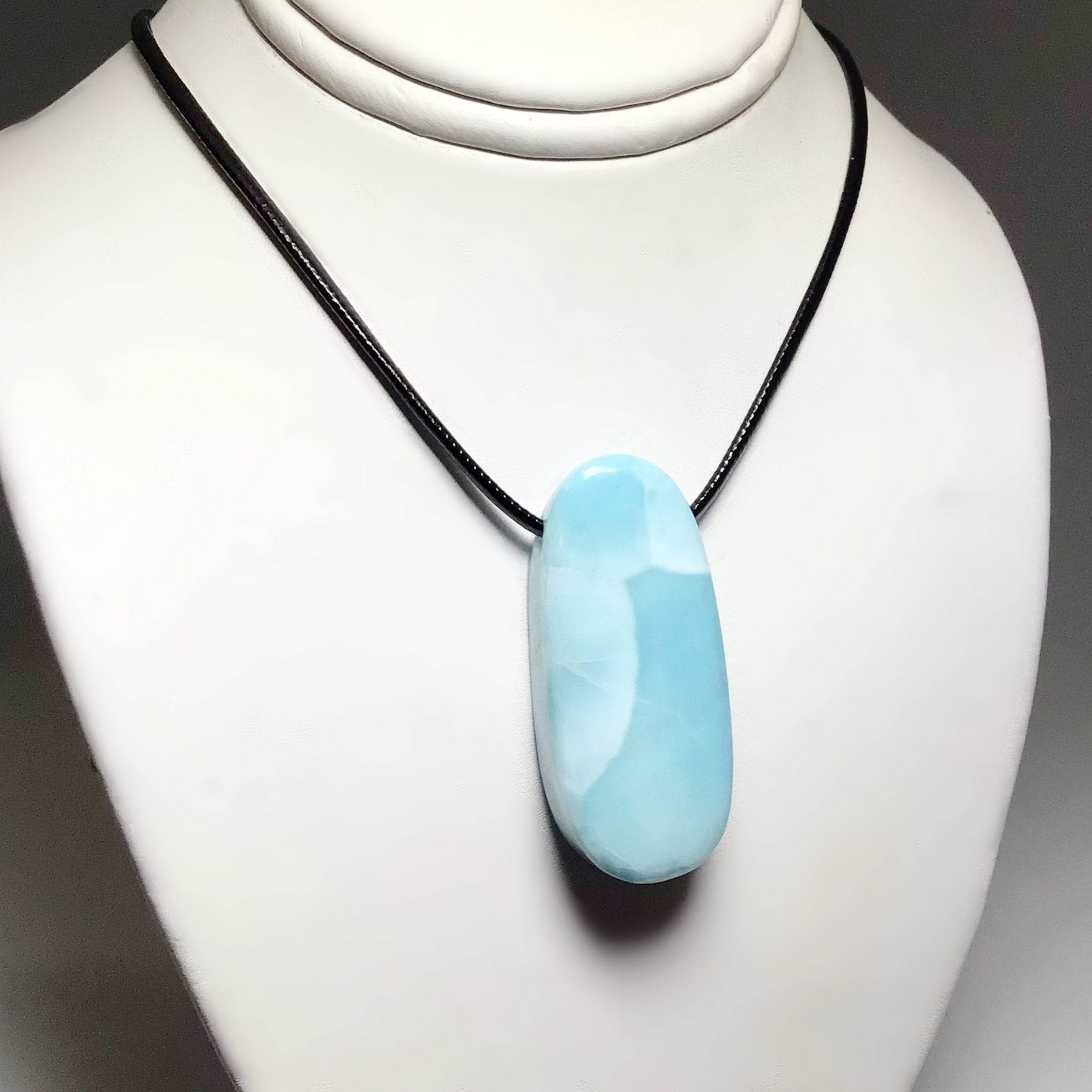 Larimar Drilled Pendant - Rocks and Gems Canada