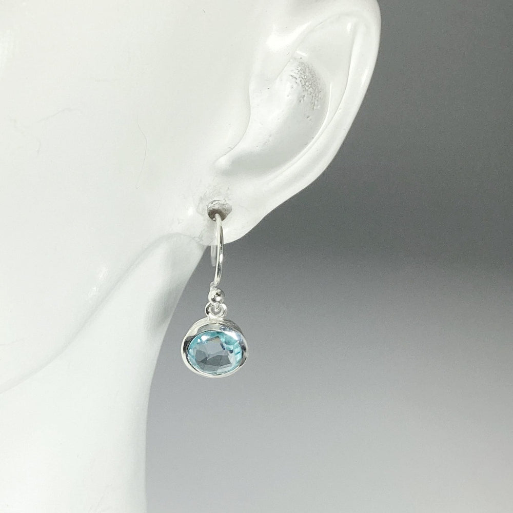 Blue Topaz Dangle Earrings - Rocks and Gems Canada