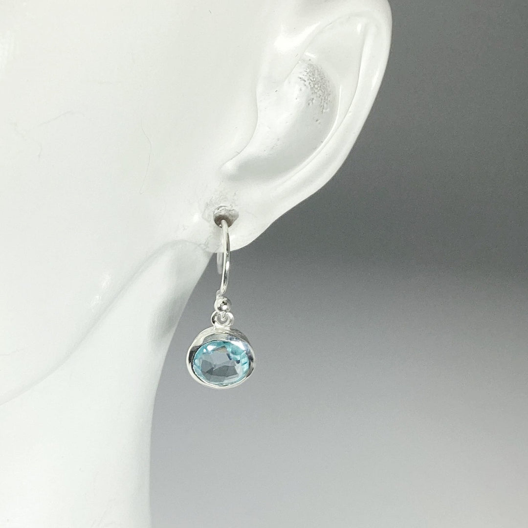 Blue Topaz Dangle Earrings - Rocks and Gems Canada