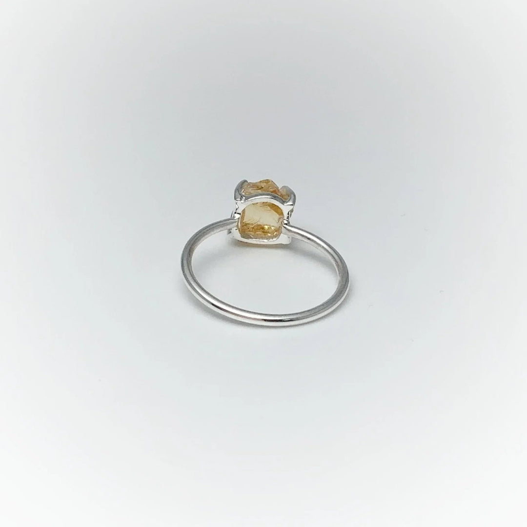 Raw Citrine Ring - Rocks and Gems Canada