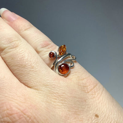 Cognac Amber Ring