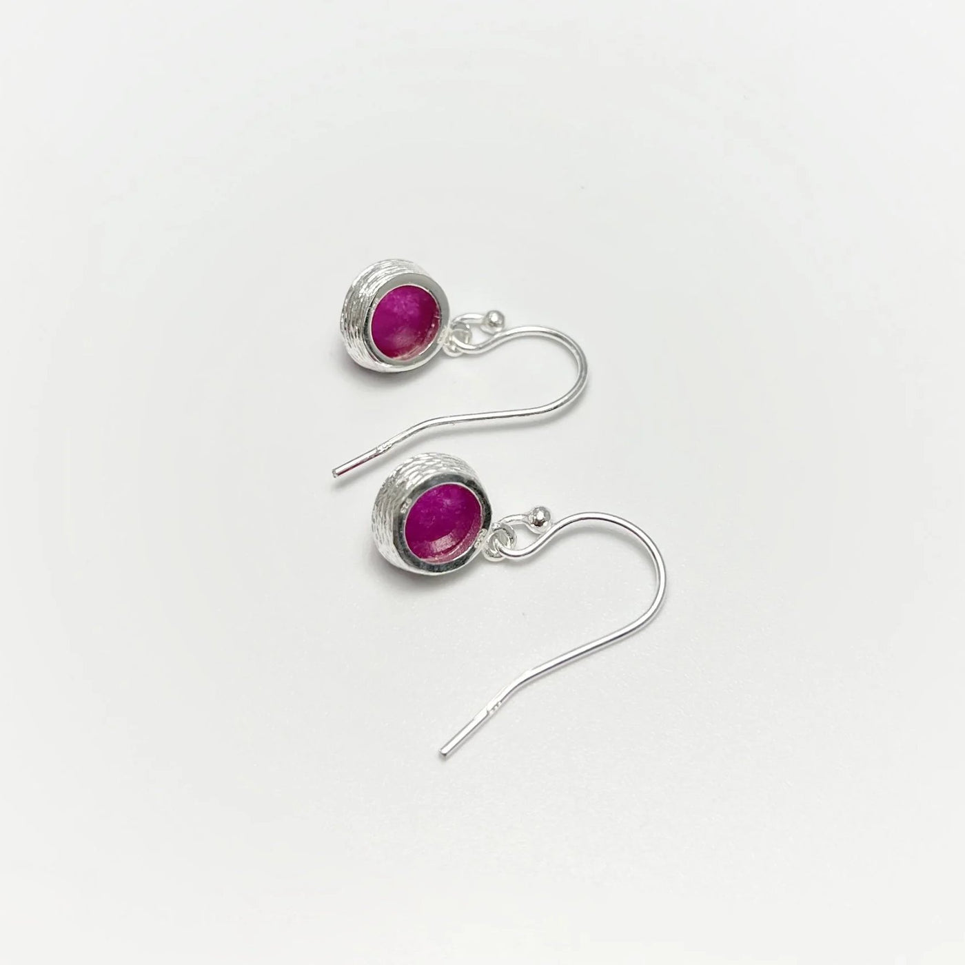 Pink Jade Dangle Earrings
