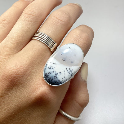 Dendritic Opal Ring