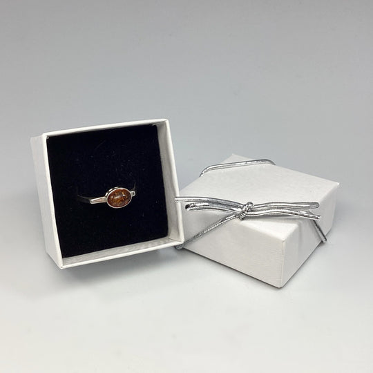 Cognac Amber Ring - Rocks and Gems Canada