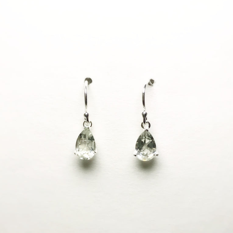 Green Amethyst Dangle Earrings