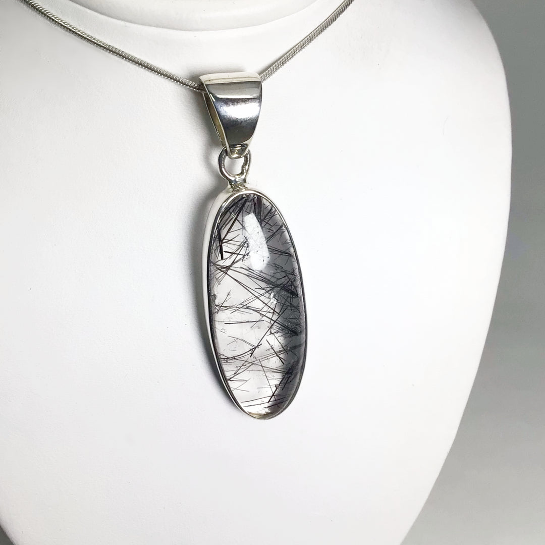 Tourmalated Quartz Pendant - Rocks and Gems Canada