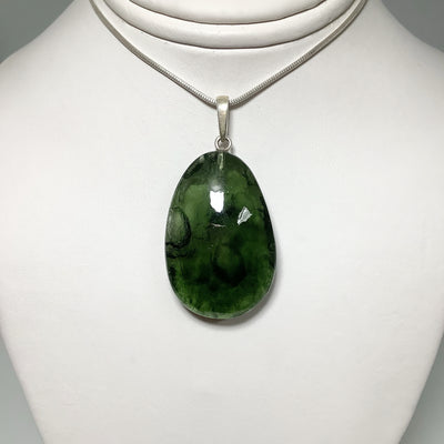 Polished Front Moldavite Pendant