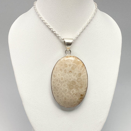 Fossilized Coral Pendant - Rocks and Gems Canada