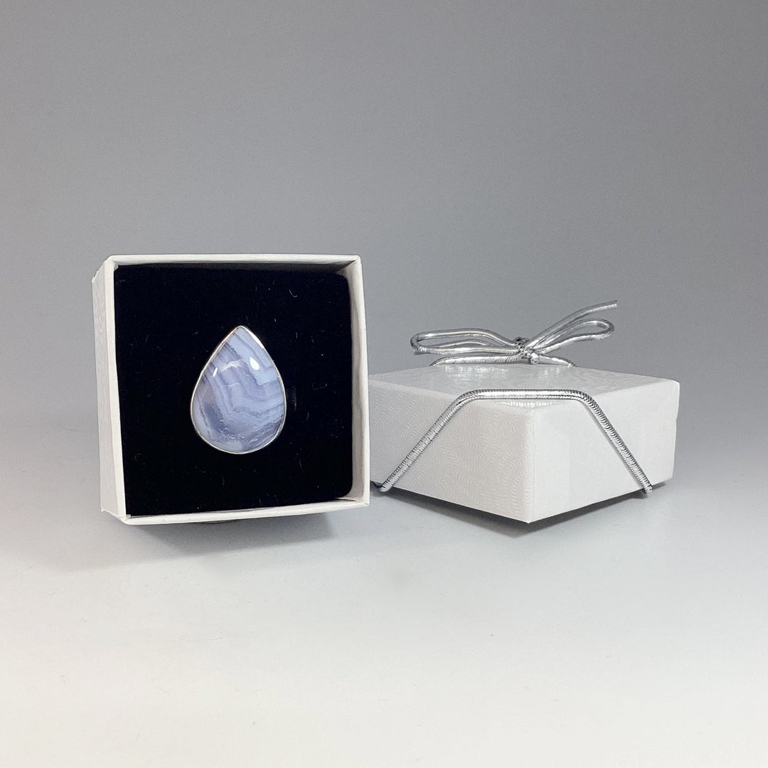 Blue Lace Agate Ring - Rocks and Gems Canada