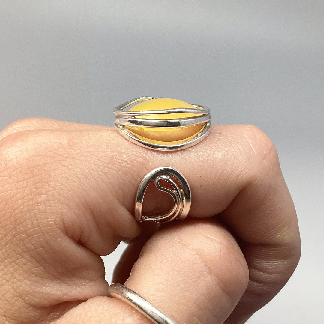 Butterscotch Amber Ring - Rocks and Gems Canada