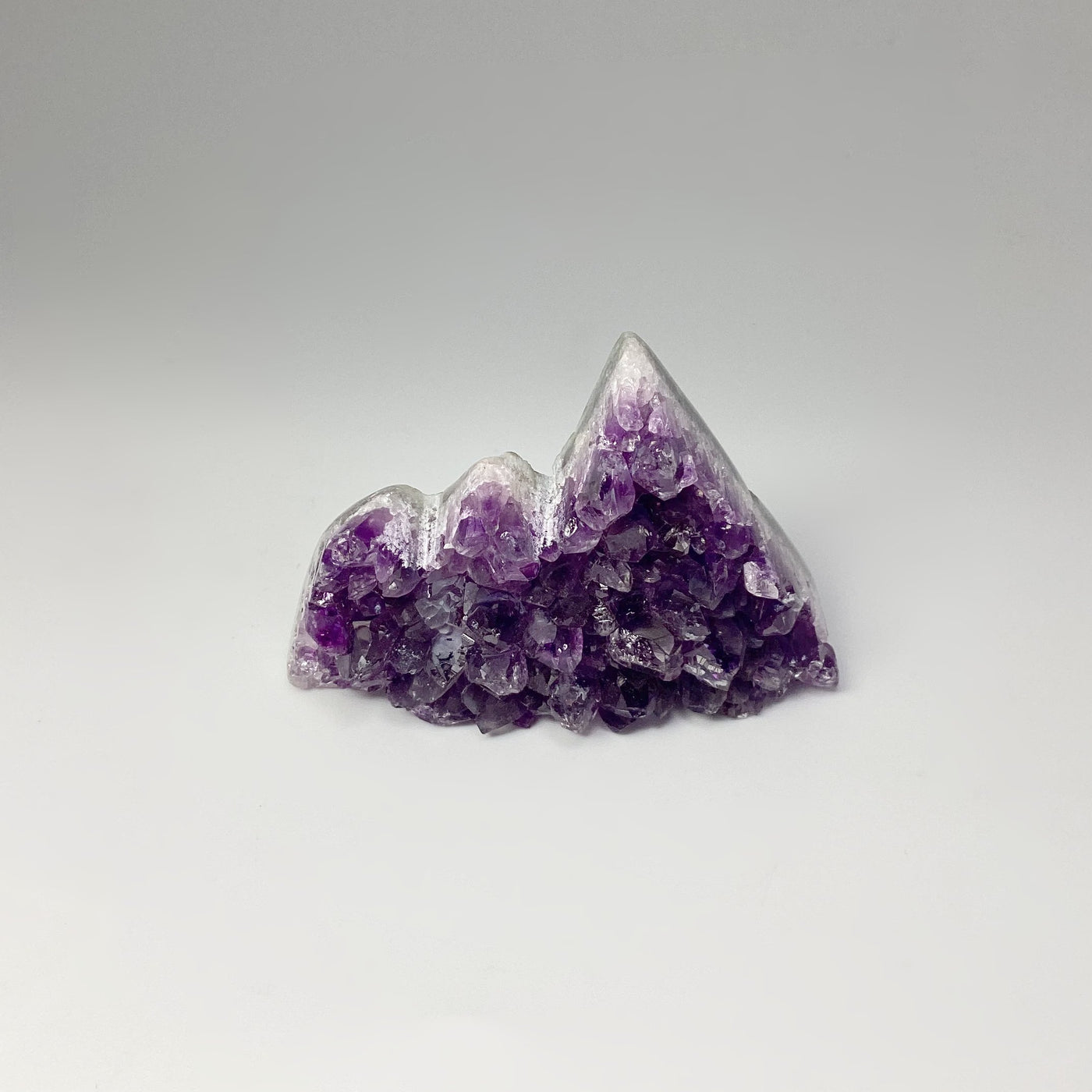 Amethyst Druze Cluster Mountain Carving