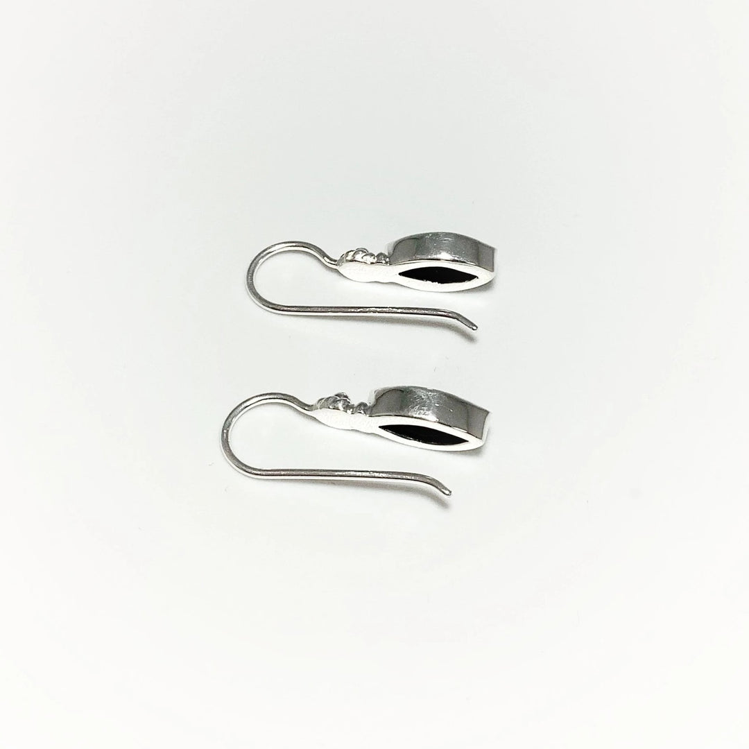Faceted Black Onyx Dangle Earrings - Rocks and Gems Canada