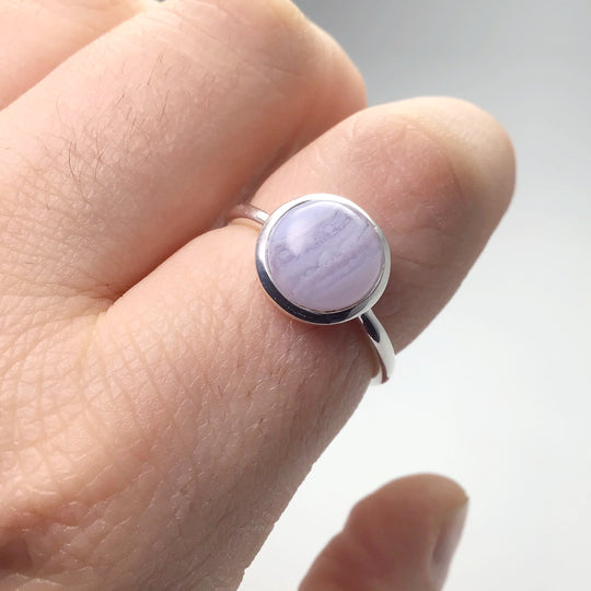 Blue Lace Agate Ring - Rocks and Gems Canada