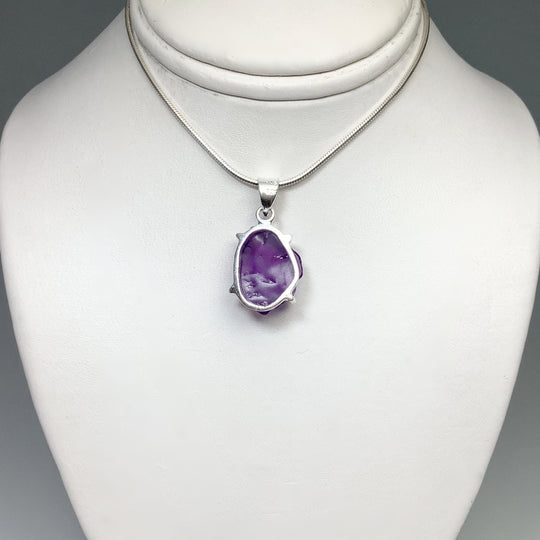 Raw Amethyst Pendant - Rocks and Gems Canada
