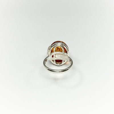 Cognac Amber Ring
