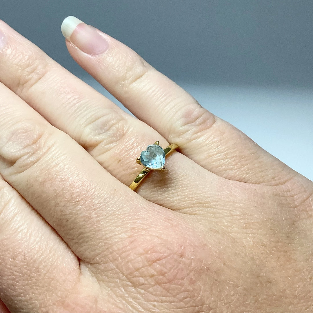 Blue Topaz Ring - Rocks and Gems Canada