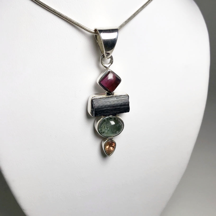 Mixed Tourmaline Pendant