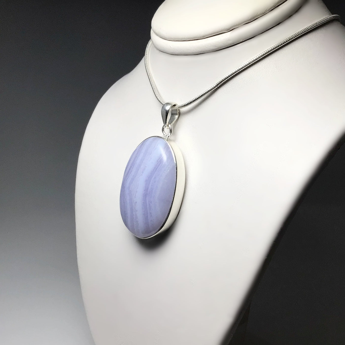 Blue Lace Agate Pendant