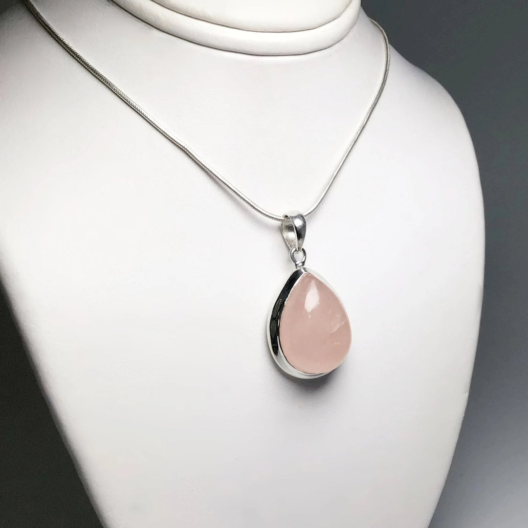 Rose Quartz Pendant - Rocks and Gems Canada