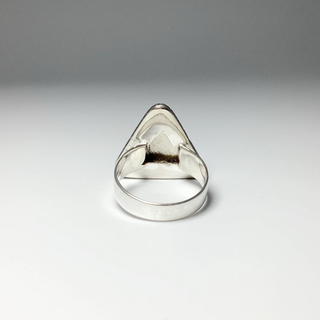 Muonionalusta Meteorite Triangle Setting Ring - Rocks and Gems Canada