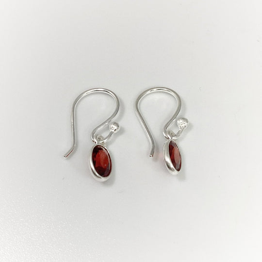 Garnet Dangle Earrings - Rocks and Gems Canada