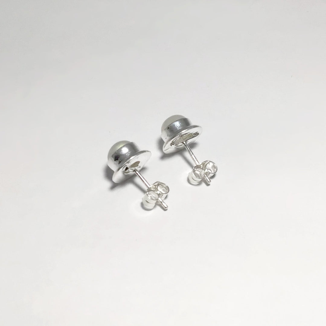 Rainbow Moonstone Stud Earrings - Rocks and Gems Canada