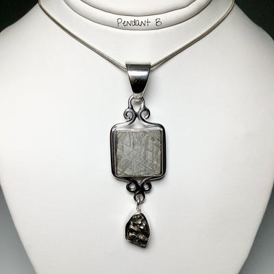 Muonionalusta and Campo Del Cielo Meteorite Pendant