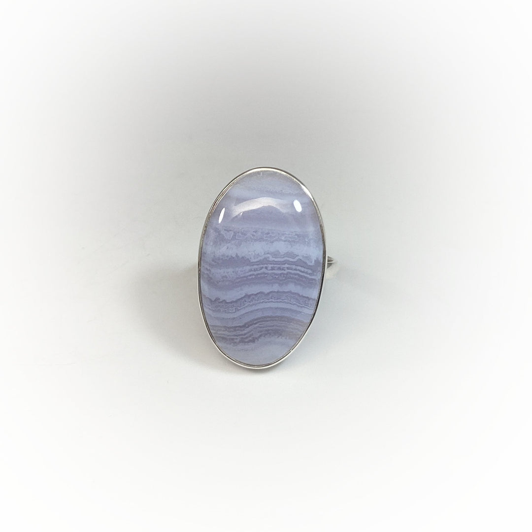 Blue Lace Agate Ring - Rocks and Gems Canada