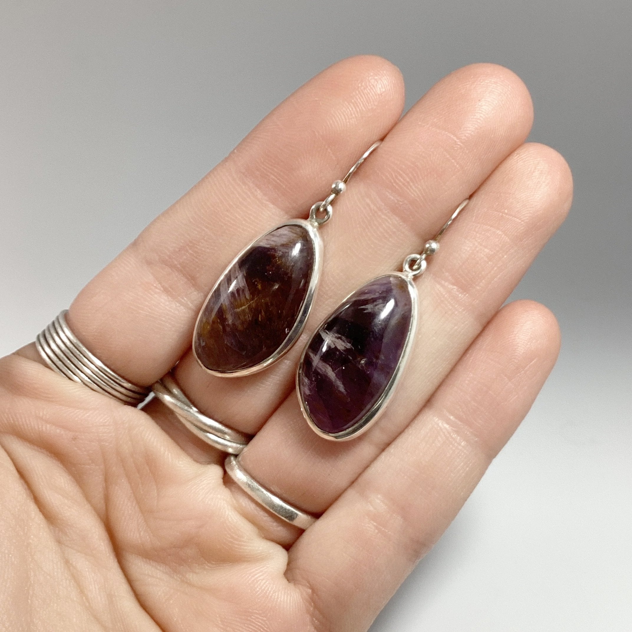 Super Seven Dangle Earrings - Rocks and Gems Canada