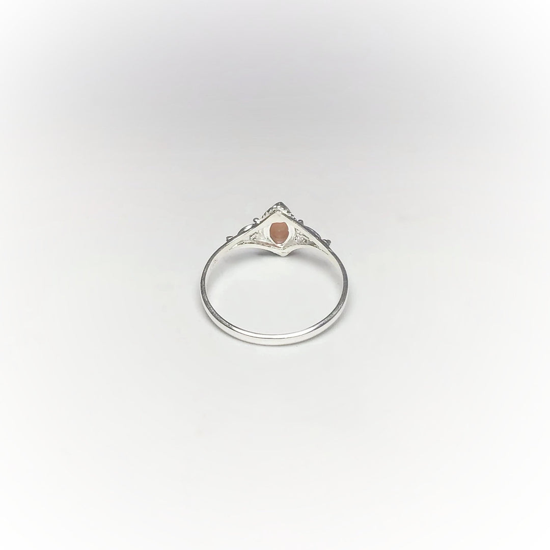 Pink Peruvian Opal Ring - Rocks and Gems Canada