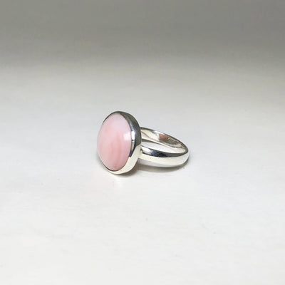 Pink Peruvian Opal Ring