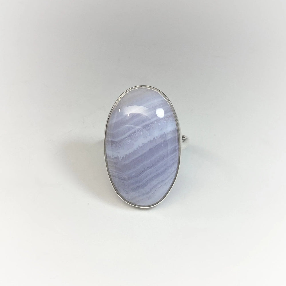 Blue Lace Agate Ring - Rocks and Gems Canada