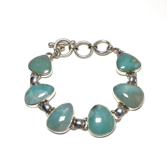 Aquaprase Sterling Silver Bracelet - Rocks and Gems Canada