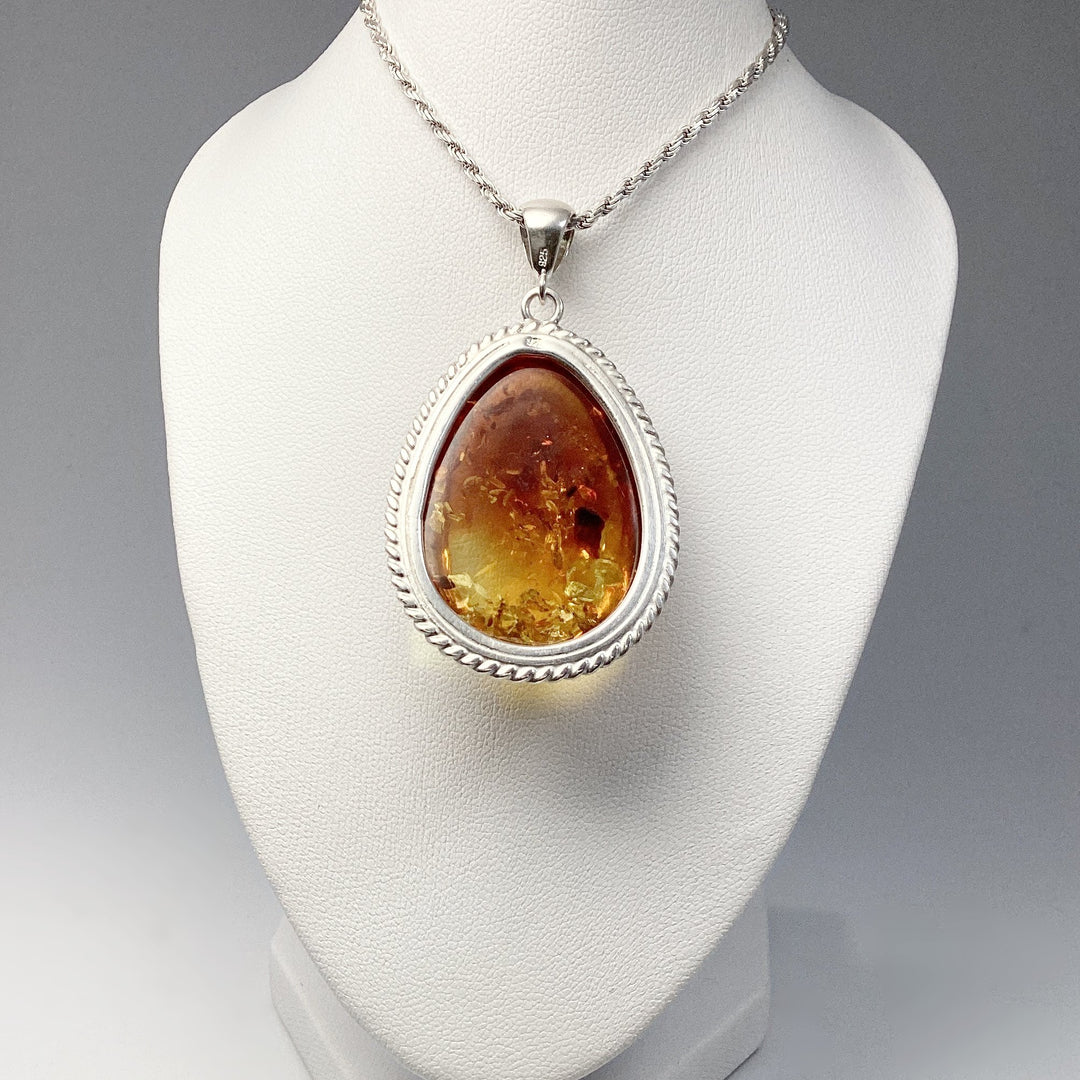 Ombre Amber Pendant - Rocks and Gems Canada