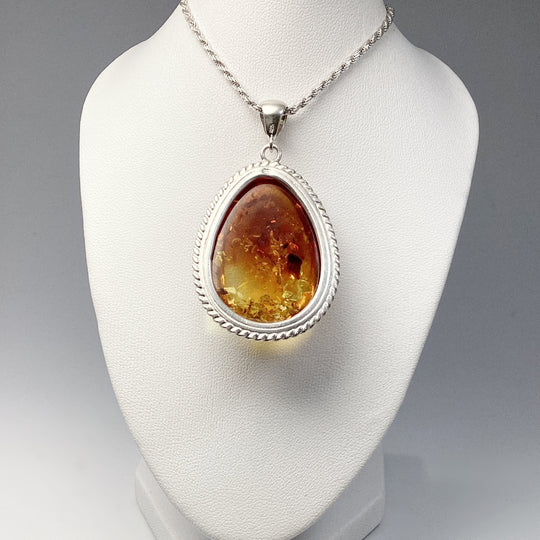Ombre Amber Pendant - Rocks and Gems Canada