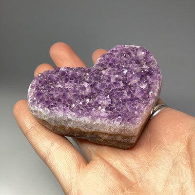 Amethyst Druze Cluster Heart