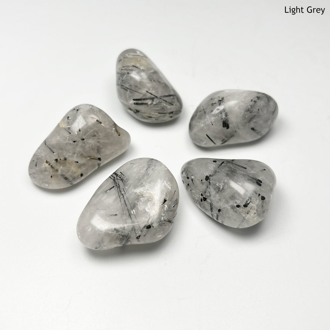 Tourmalated Quartz Tumble - Rocks and Gems Canada
