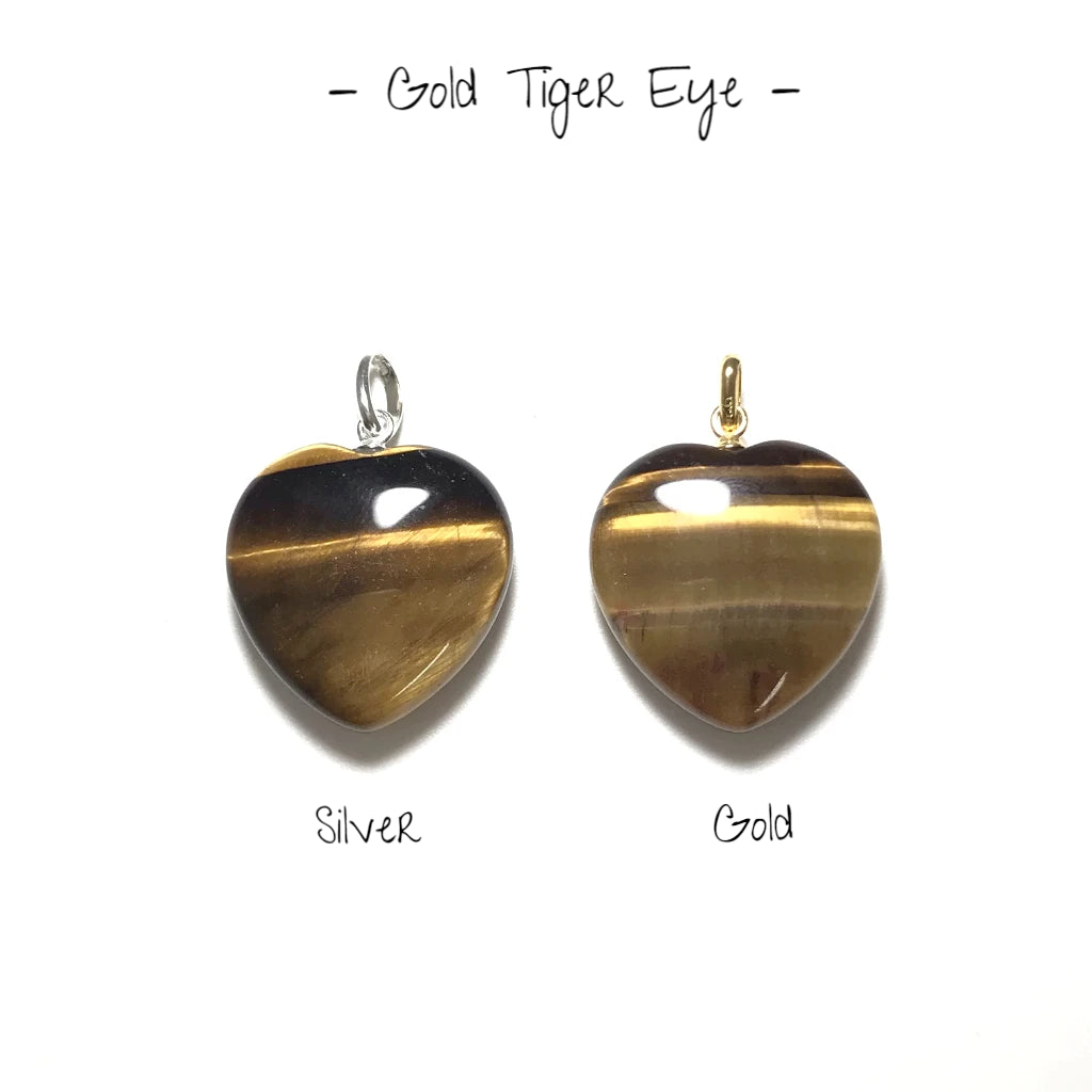 Heart Shaped Gemstone Pendant - Small - Rocks and Gems Canada