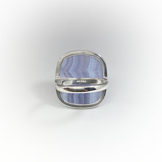 Blue Lace Agate Ring - Rocks and Gems Canada