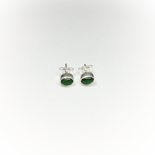 Green Aventurine Stud Earrings - Rocks and Gems Canada