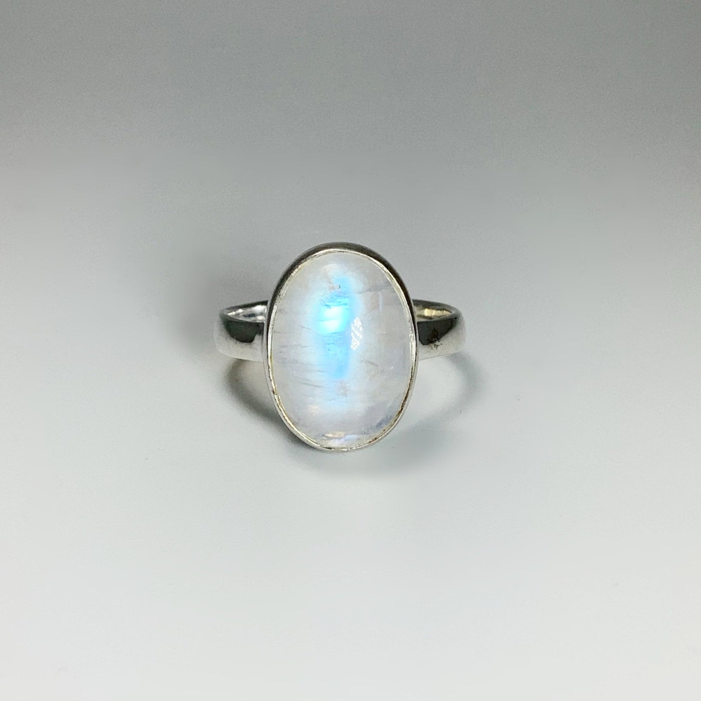 Rainbow Moonstone Ring - Size 7