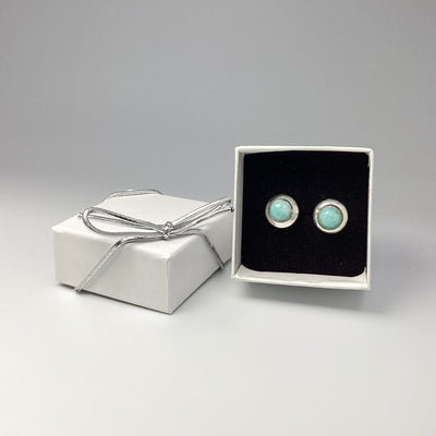 Amazonite Stud Earrings