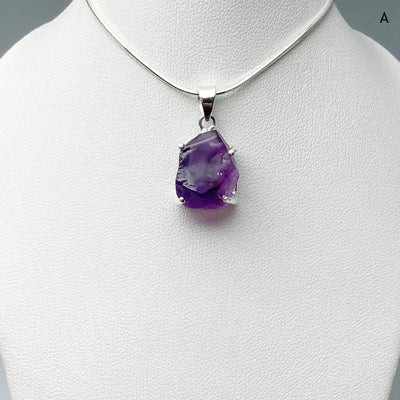 Raw Amethyst Pendant at $125 Each